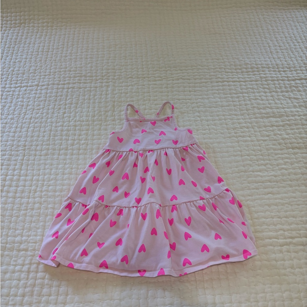 Girls Cat & Jack Pink Heart Patterned Dress